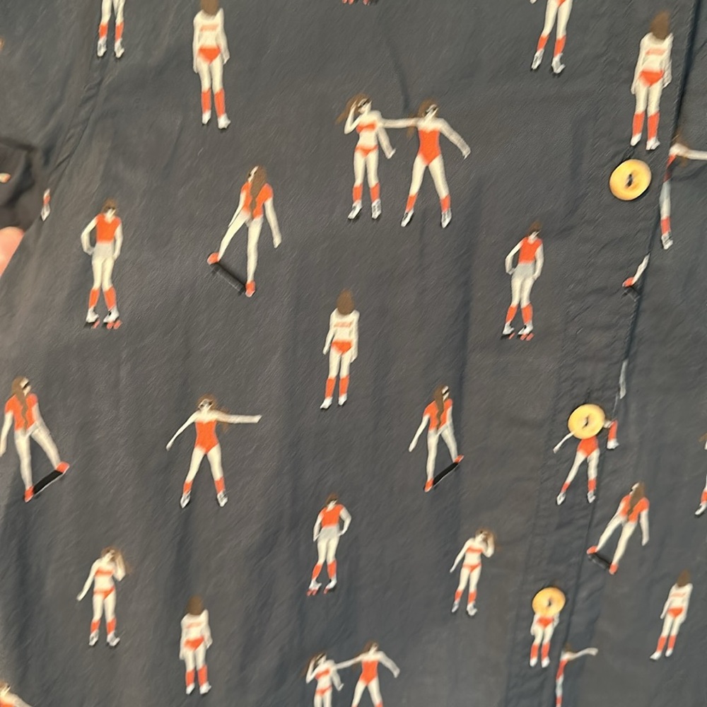 NWT Anthropologie Acoté Ladies on Wheels Button Down - Picture 3 of 3